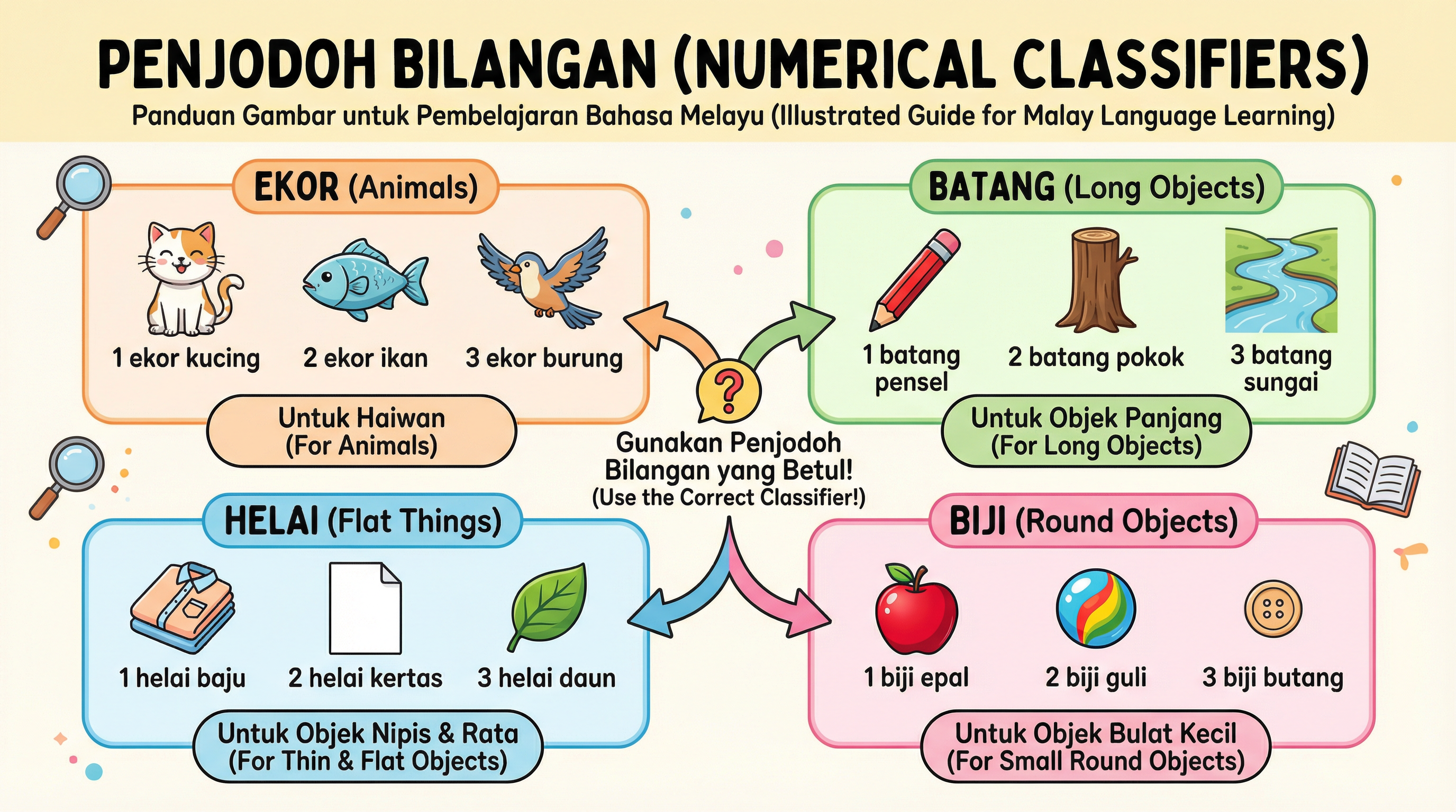 Himpunan Penjodoh Bilangan Berserta Gambar